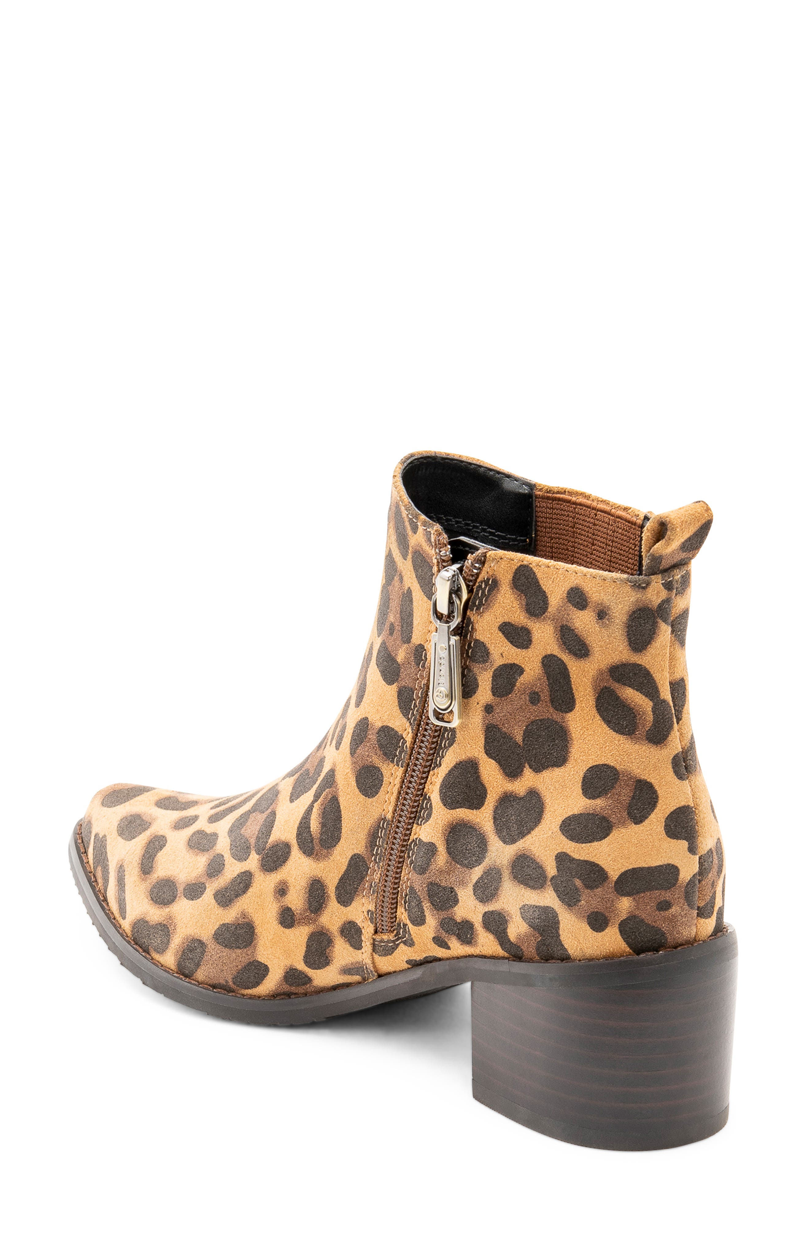 Elvina Waterproof Bootie, Alternate, color, LEOPARD SUEDE