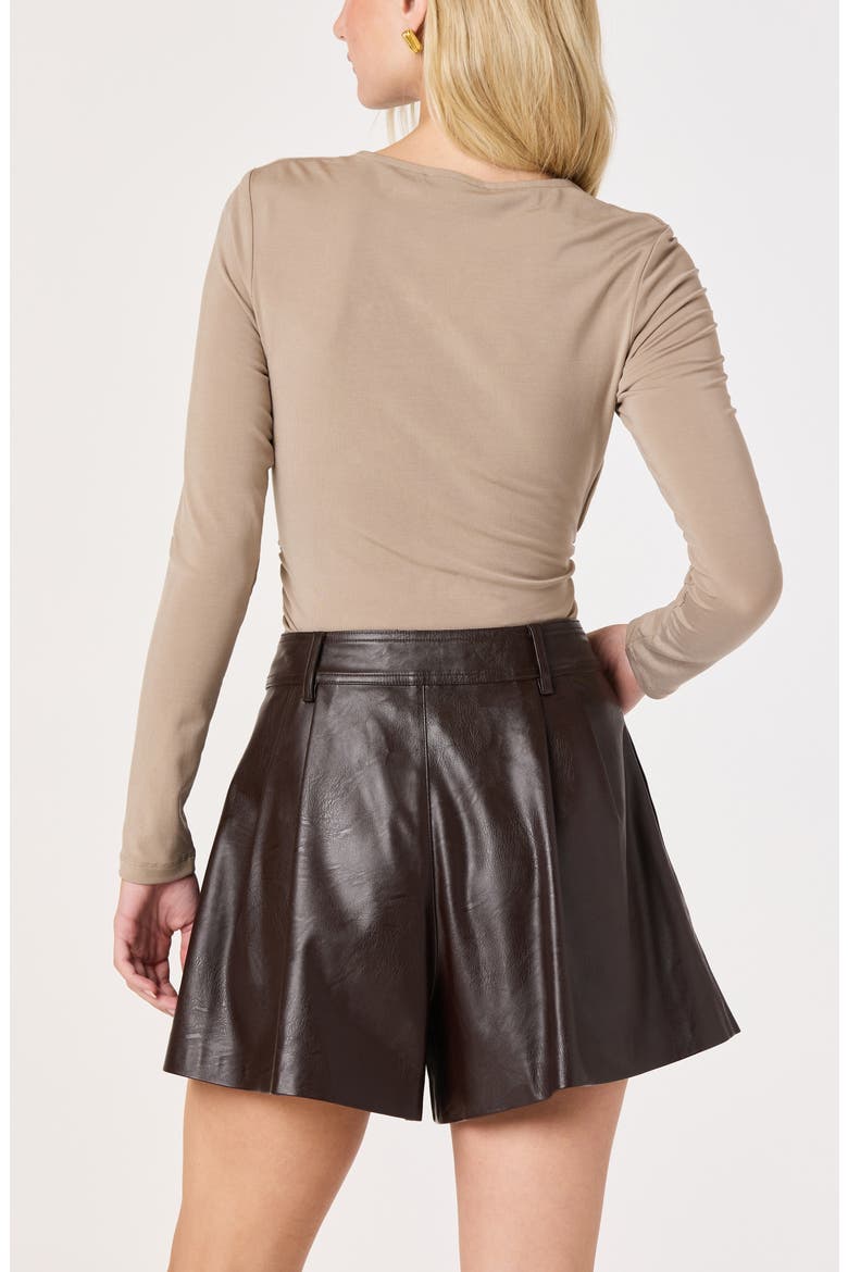 Shanetta Offset Cutout Knit Top, Alternate, color, TAUPE