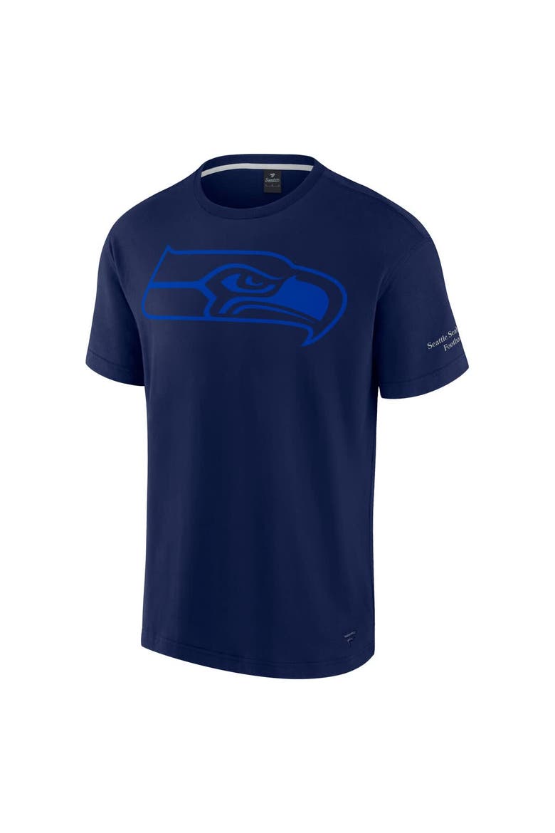 Unisex Fanatics  College Navy Seattle Seahawks Elements Iconic T-Shirt, Alternate, color, College Navy