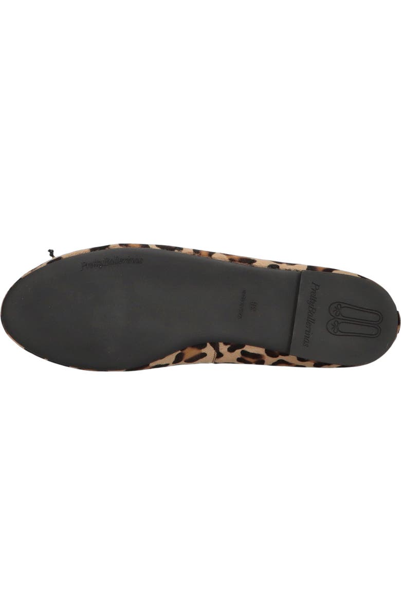 Pretty Ballerinas Round Toe Leopard Ballet Flat, Alternate, color, Black