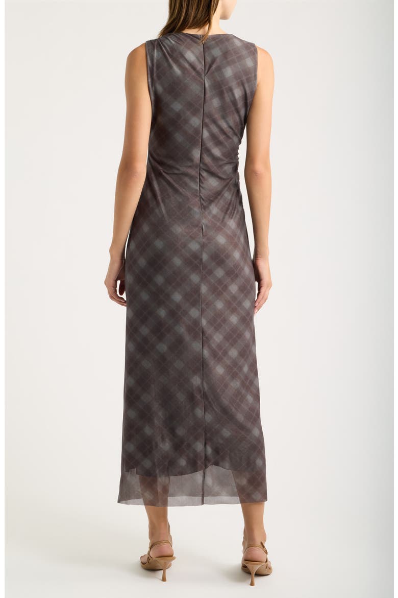 Reese Sleeveless Midi Dress, Alternate, color, BROWN