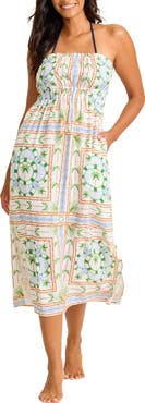 Tommy Bahama Poolside Palms Strapless Cover-Up Dress
