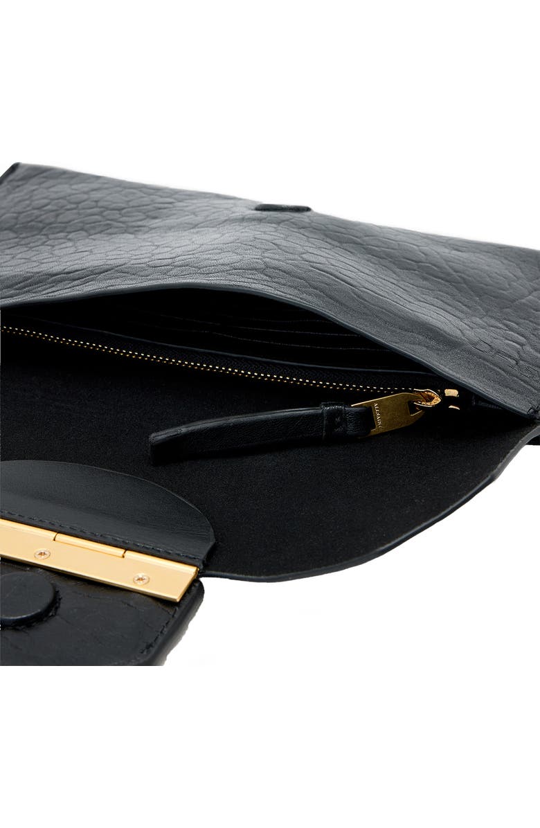 AllSaints Ursa Leather Wallet, Alternate, color, Black