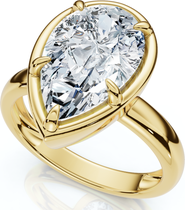 Bliss Diamond Certified 3Ct Pear Alissa Engagement Solitaire Ring 14k Gold or Pt Lab Grown
