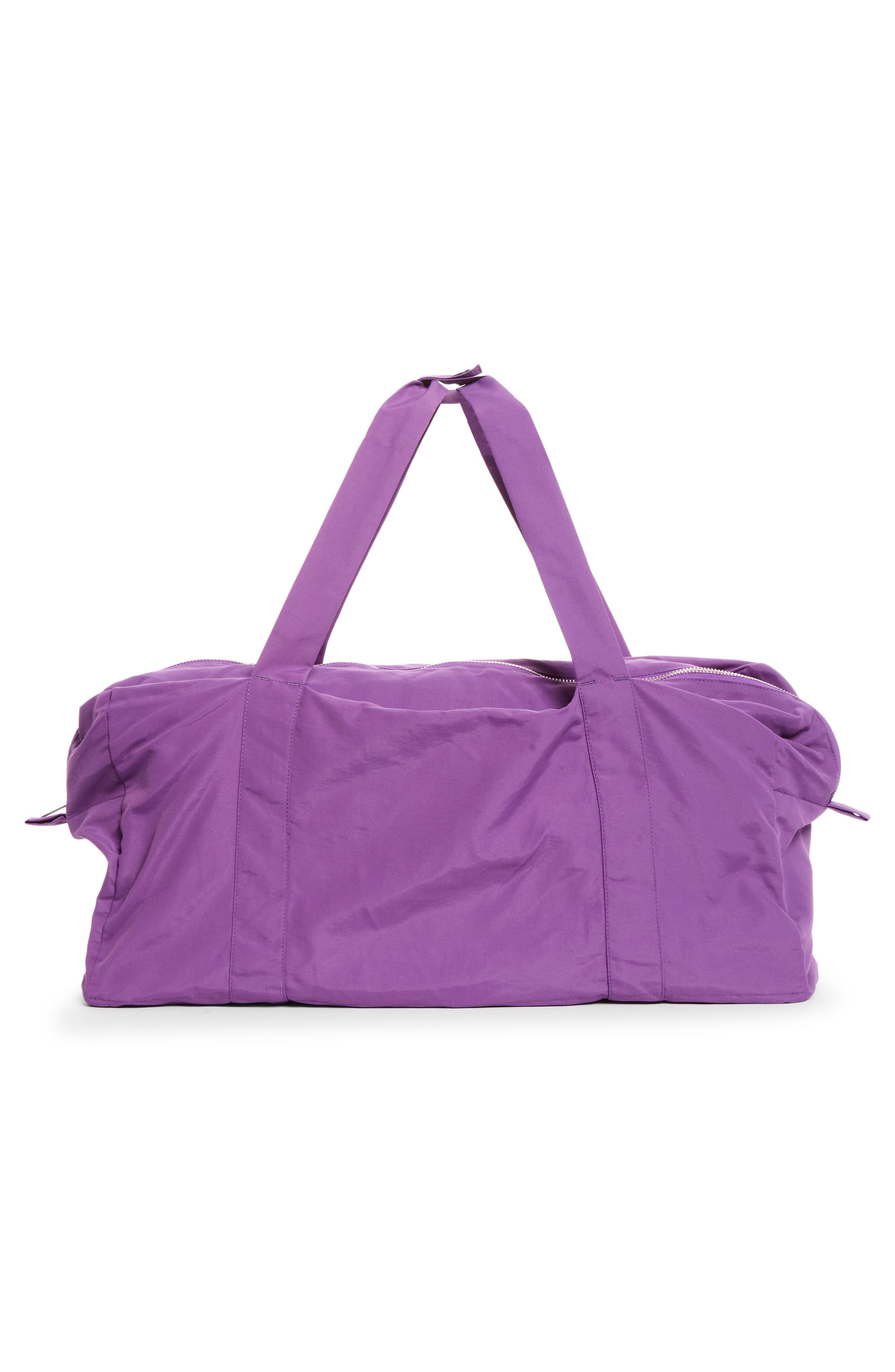 Nylon Travel Bag, Alternate, color, PURPLE
