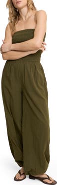 Nobody's Child Carly Strapless Cotton Jumpsuit