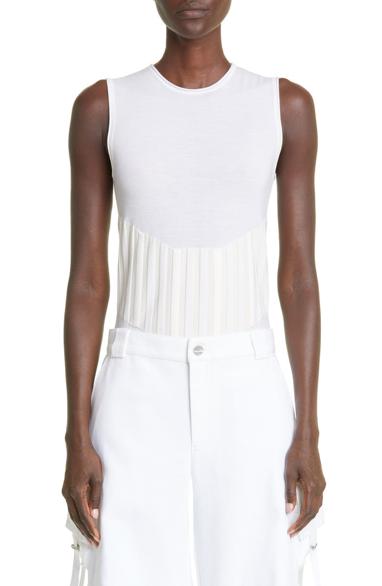 Dion Lee Two-Tone Merino Wool Blend Tank, Main, color, 