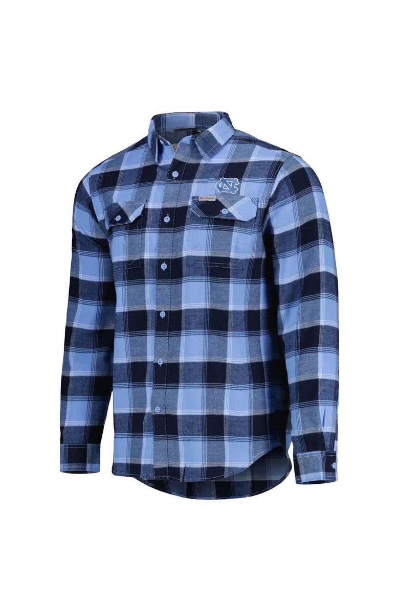 Columbia Men's Columbia Carolina Blue North Carolina Tar Heels Flare Gun Flannel Team Button-Up Shirt, Alternate, color, 