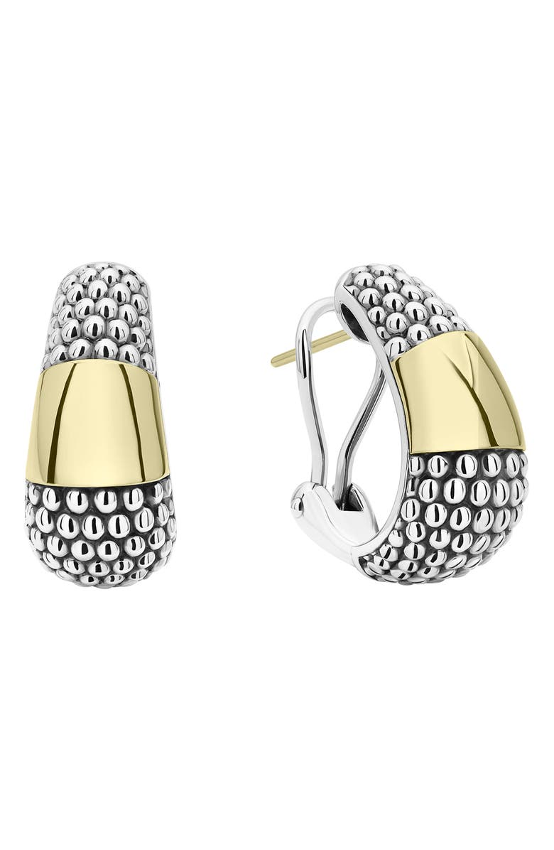 LAGOS High Bar Two-Tone Earrings, Alternate, color, 