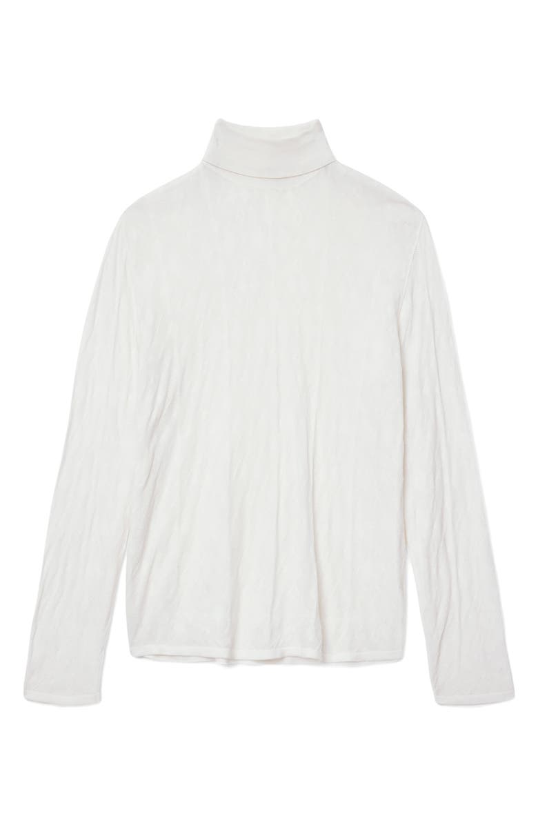 John Varvatos Alistair Broken Argyle Turtleneck Sweater, Alternate, color, Salt