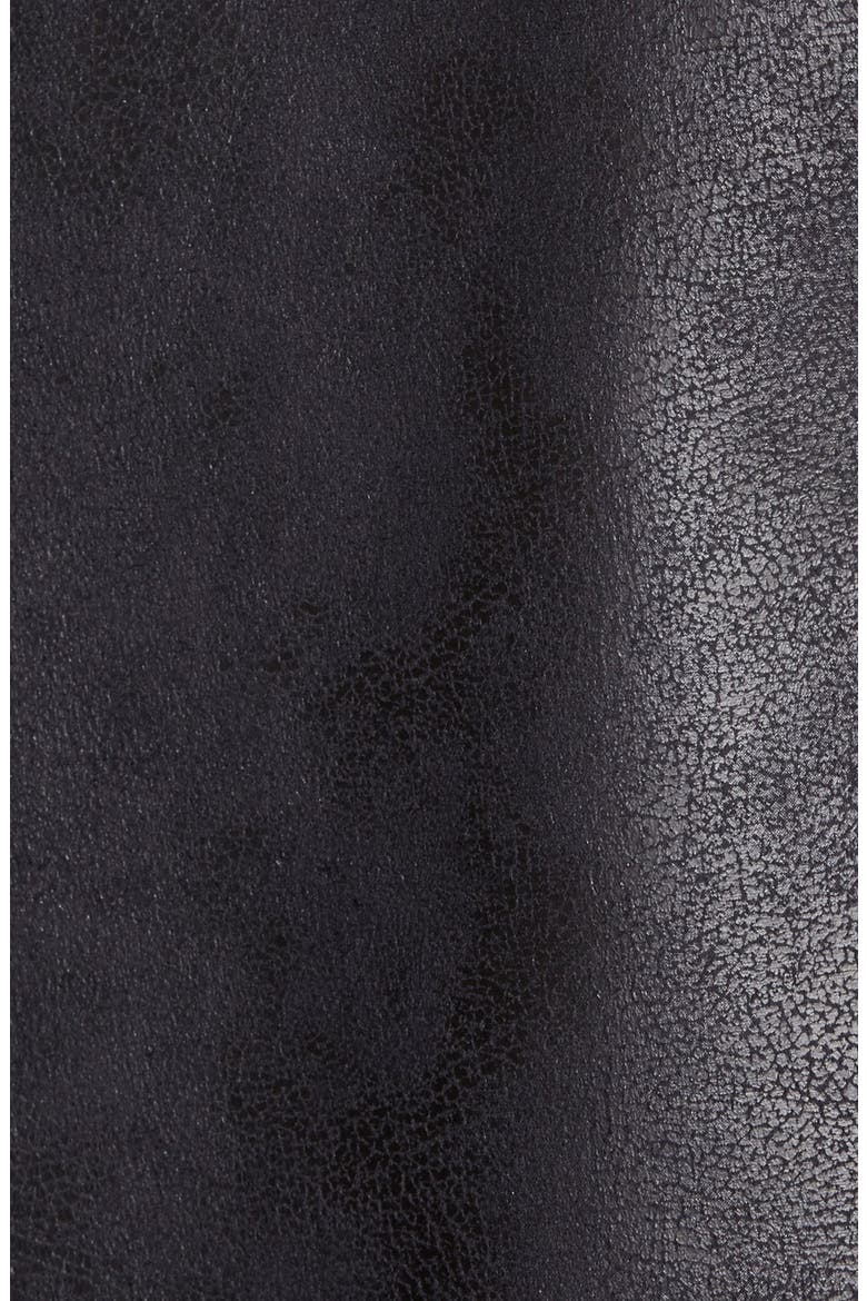 Faux Shearling Vest, Alternate, color, BLACK