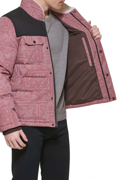 Levi's® Woodsman High Pile Fleece Puffer Jacket In Pink