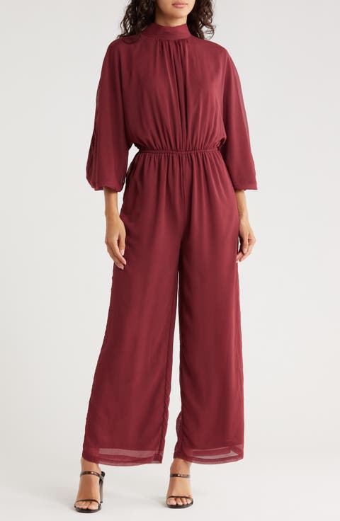 Rosalie Mock Neck Jumpsuit