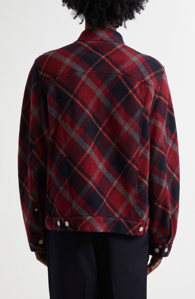 Undercover Check Wool Blend Mosser Jacket, Alternate, color,