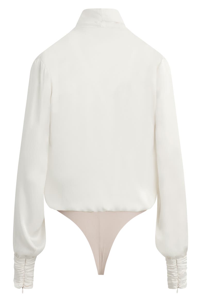 The Better Off Satin Bodysuit, Alternate, color, IVORY