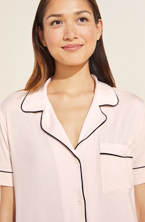 EBERJEY EBERJEY GISELE SHORT SLEEVE JERSEY KNIT PAJAMAS