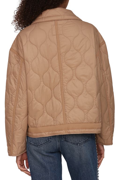 Avec Les Filles Onion Quilted Jacket In Brown