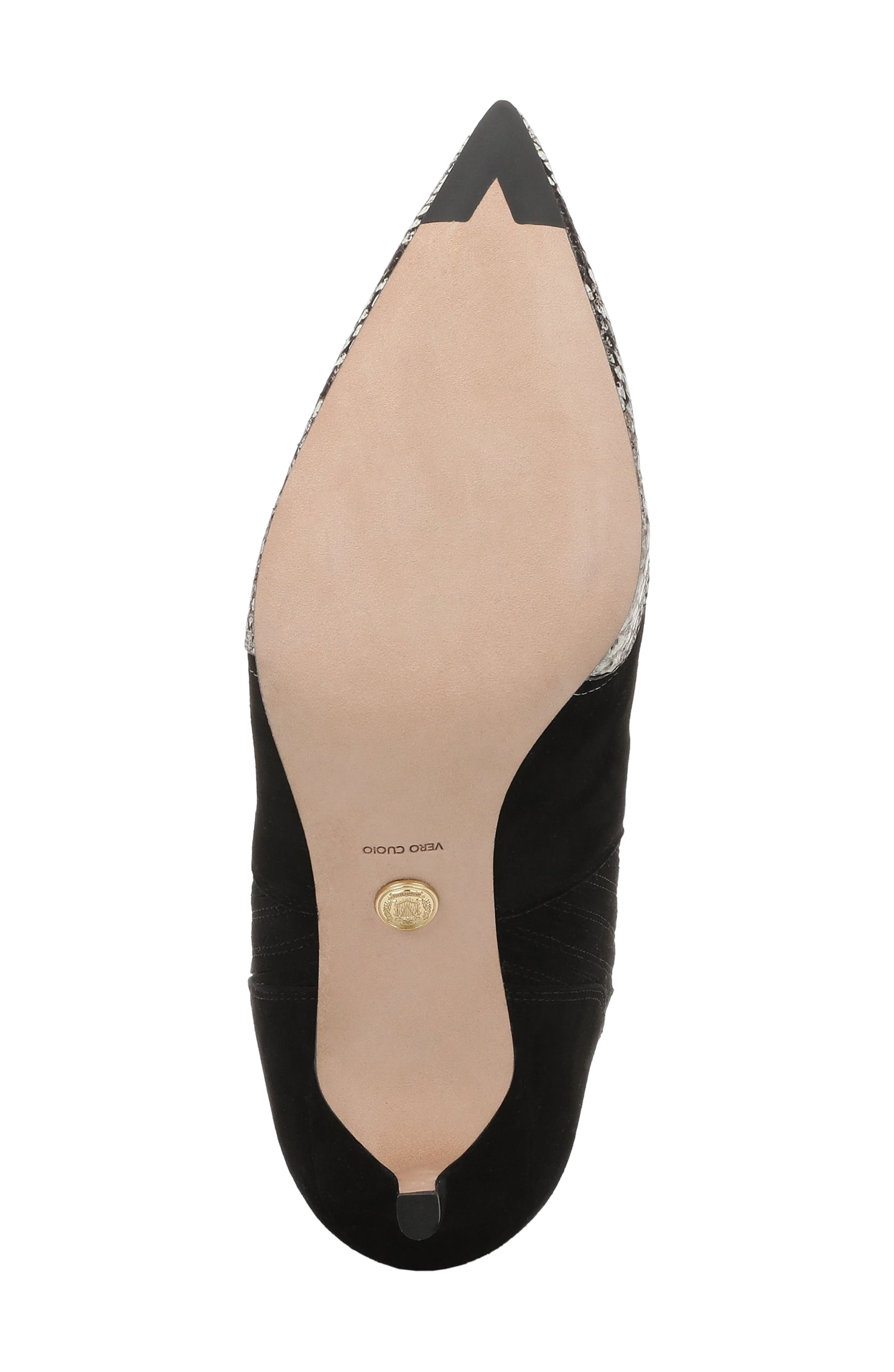 Lisa Western Leather Bootie, Alternate, color, BLACK ROCCIA SUEDE
