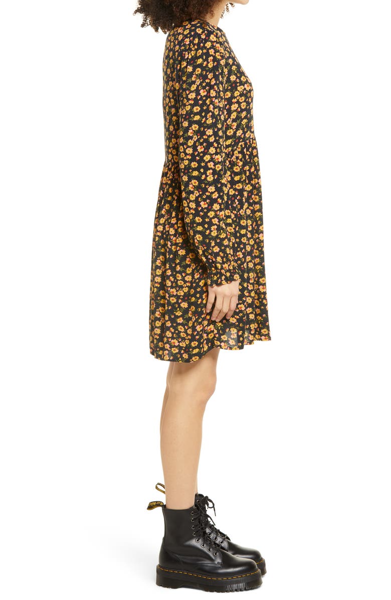 BP. Print Long Sleeve Dress, Alternate, color,