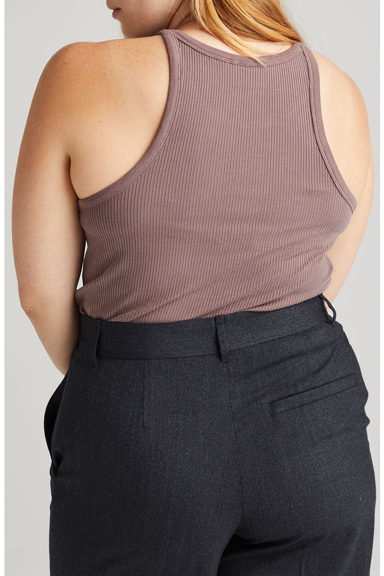 Rib Racerback Tank, Alternate, color, PLUM SMOKE