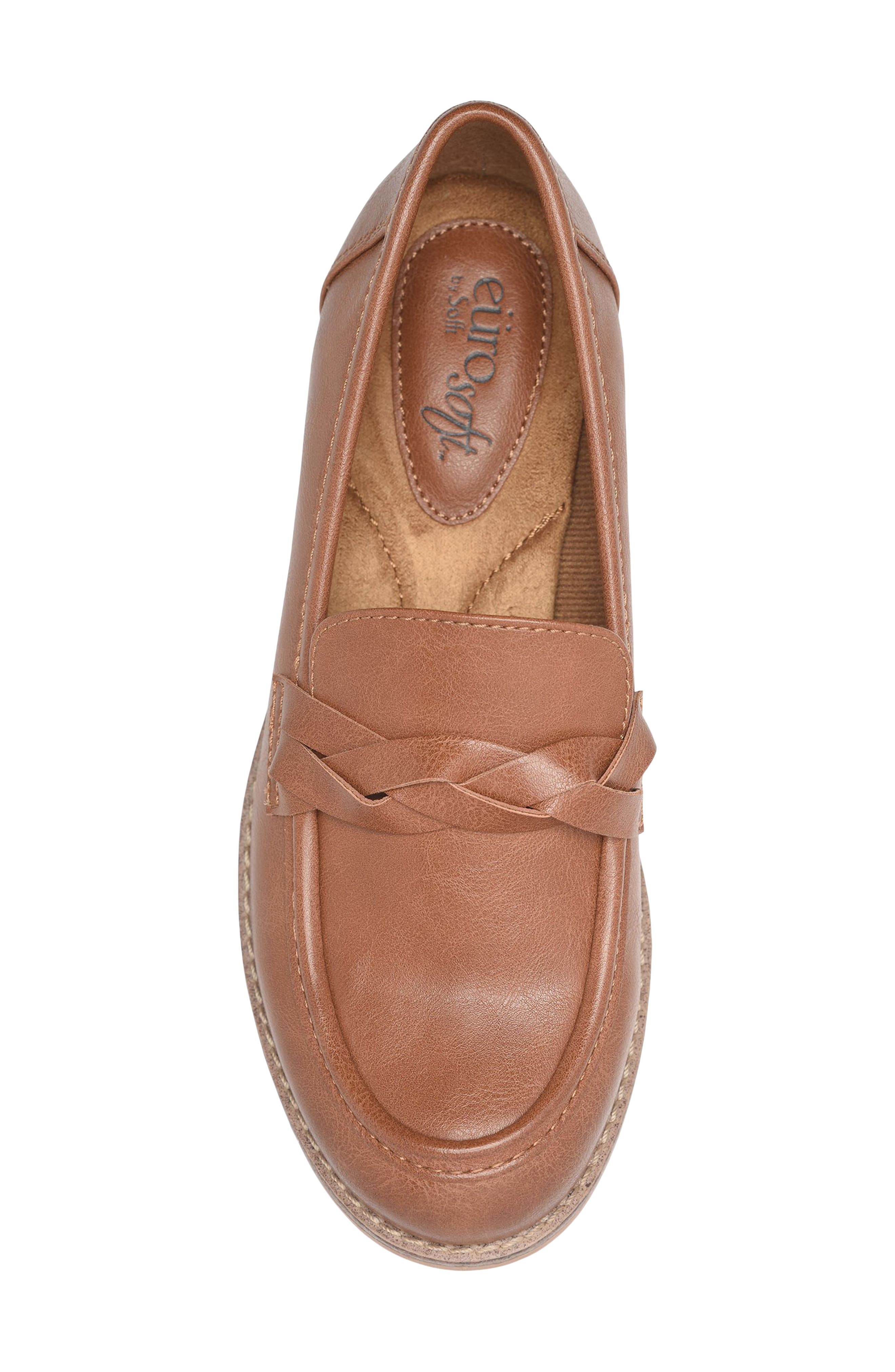 Maribel Faux Leather Loafer, Alternate, color, LUGGAGE