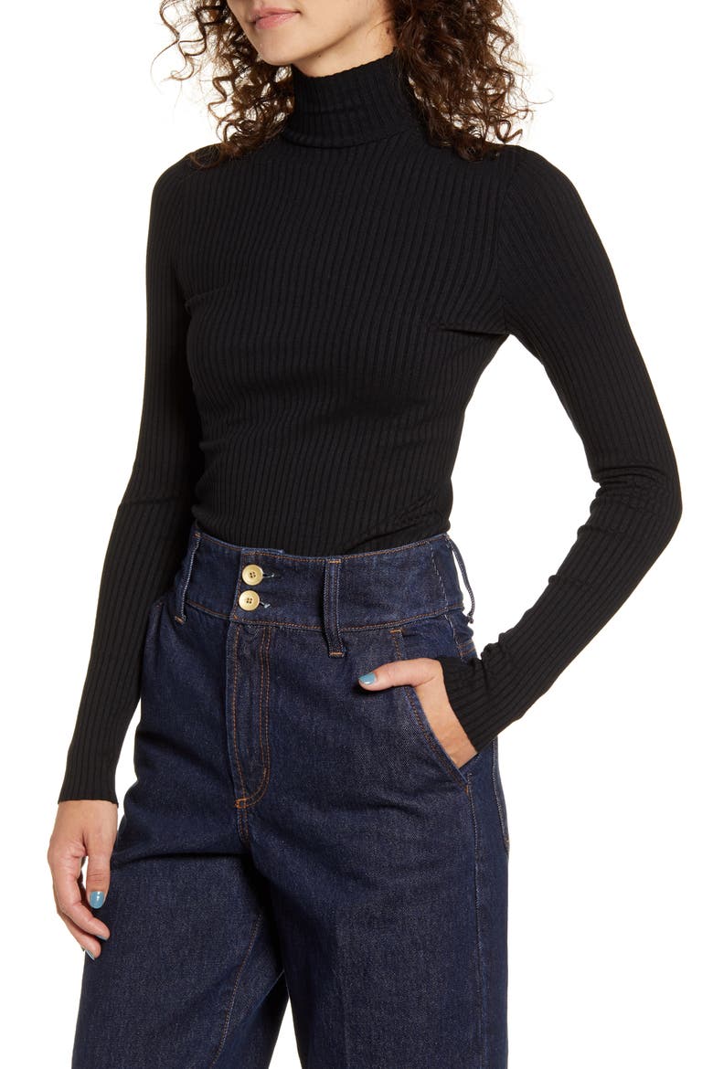 Luxe Rib Top, Main, color, BLACK RIB