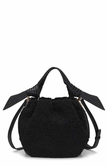 Selena Faux Shearling Bucket Bag