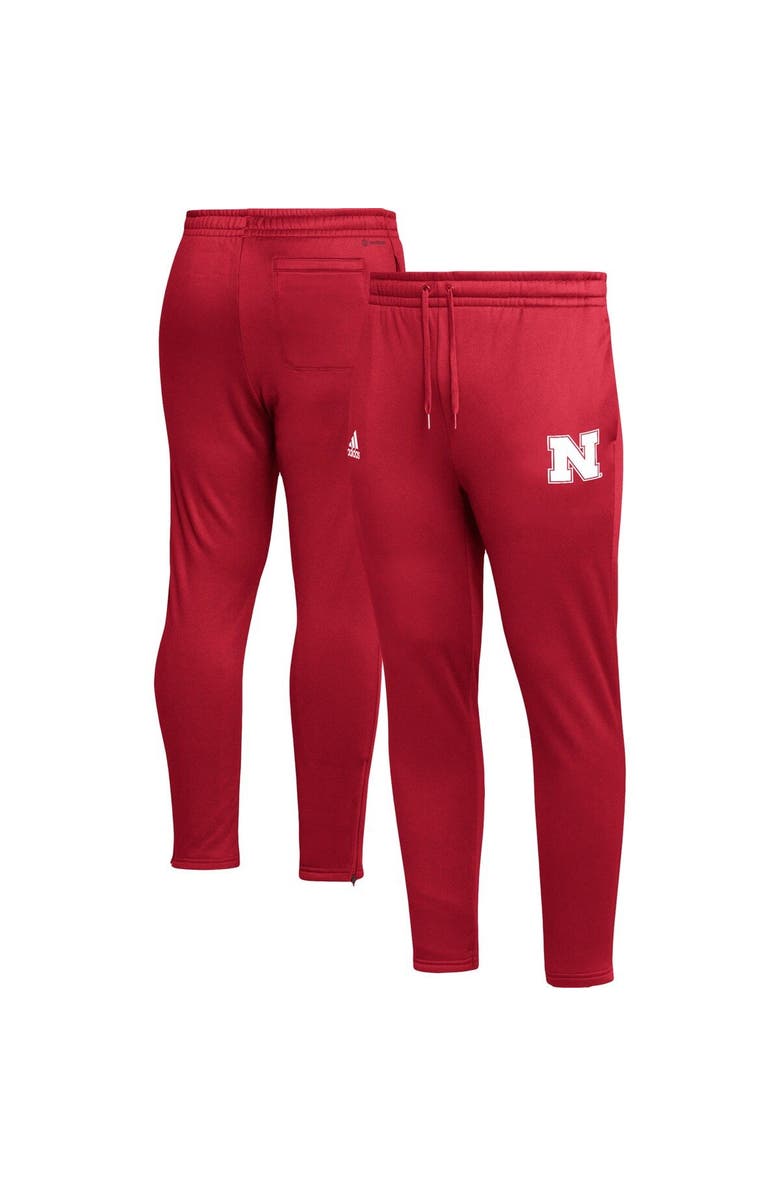 adidas Men's adidas Scarlet Nebraska Huskers AEROREADY Tapered Pants, Main, color, Scarlet