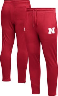 adidas Men's adidas Scarlet Nebraska Huskers AEROREADY Tapered Pants