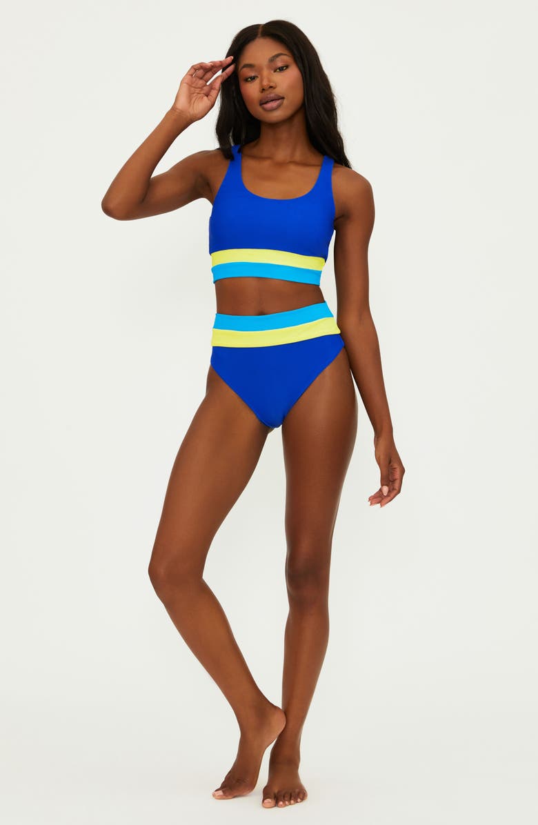 Beach Riot Heidi Stripe Bikini Bottoms, Alternate, color, Riviera Colorblock