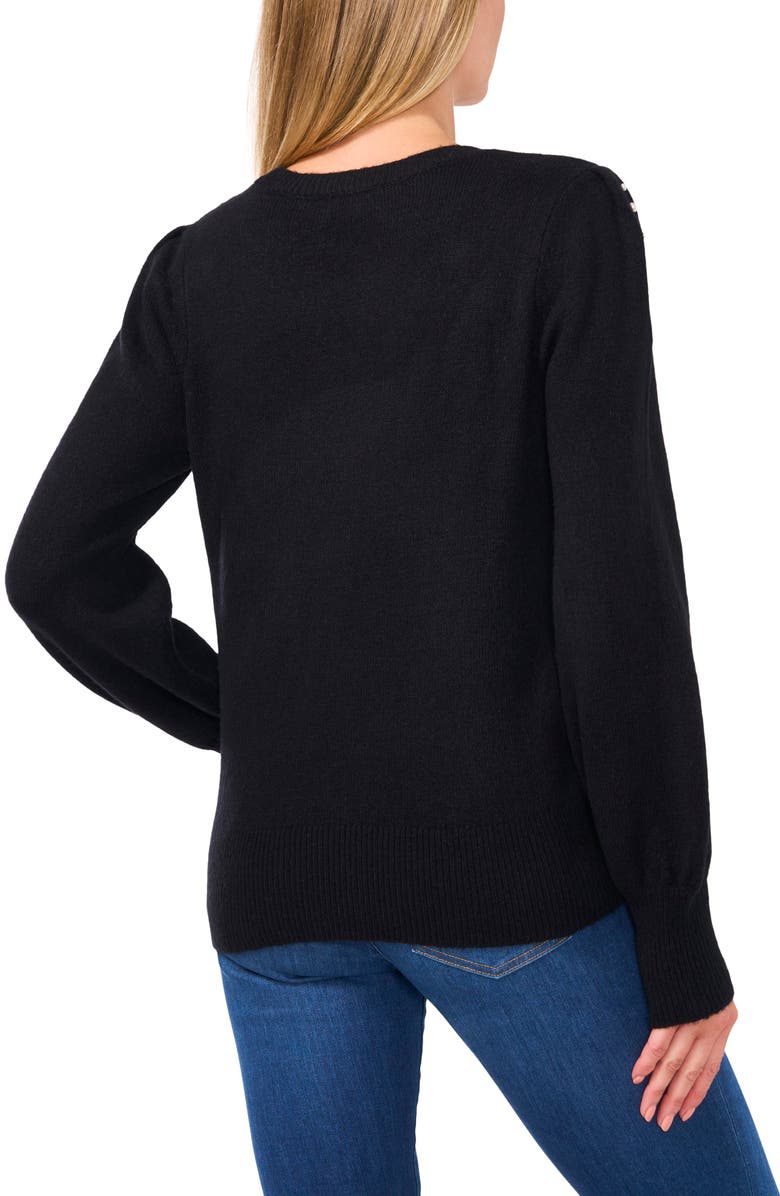 CeCe Imitation Pearl Embellished Sweater, Alternate, color,