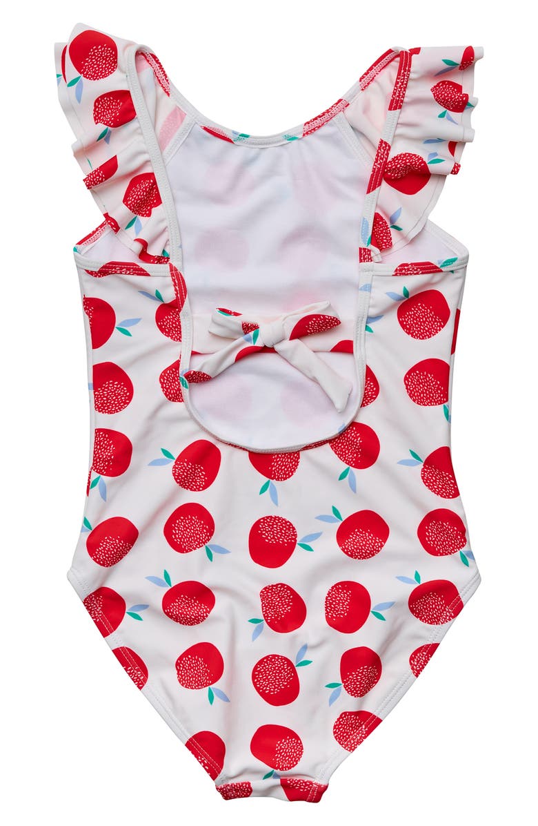 Snapper Rock Kids' Juicy Fruit Flutter One-Piece Swimsuit, Alternate, color, 
