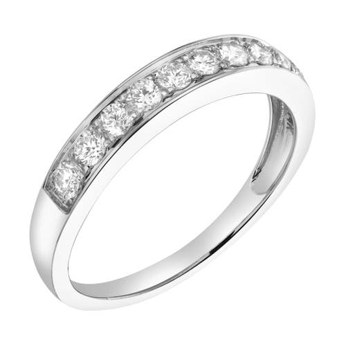 Luvmyjewelry Apex 14k Gold Round Diamond Studded Band Ring