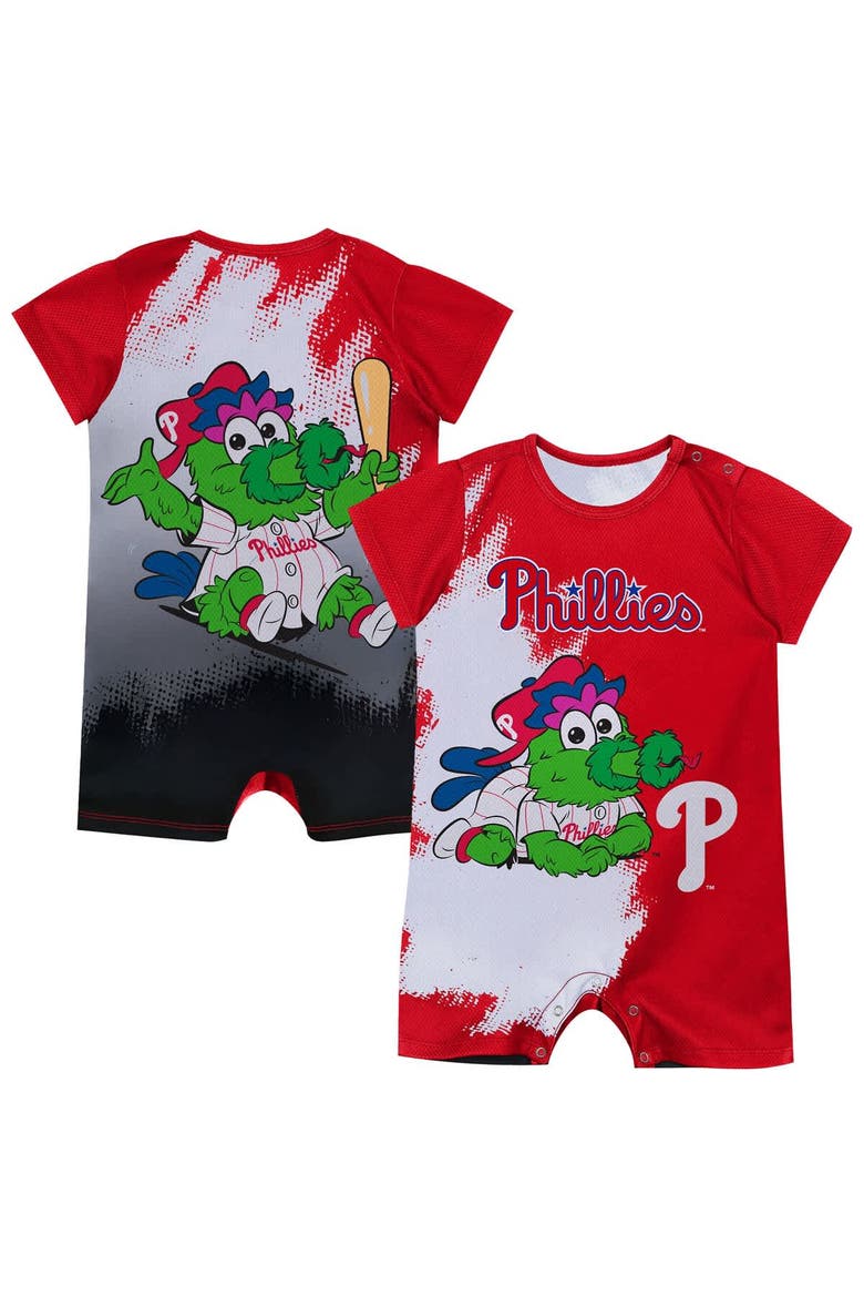 Infant Outerstuff  Red Philadelphia Phillies Baby Mascot Bodysuit, Main, color, Red