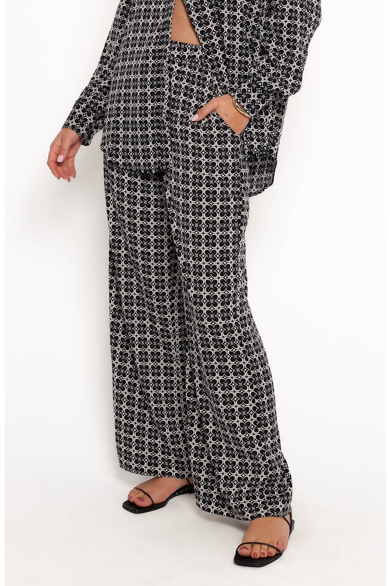 Haddie Geo Foral Drawstring Pants, Alternate, color, QUINN