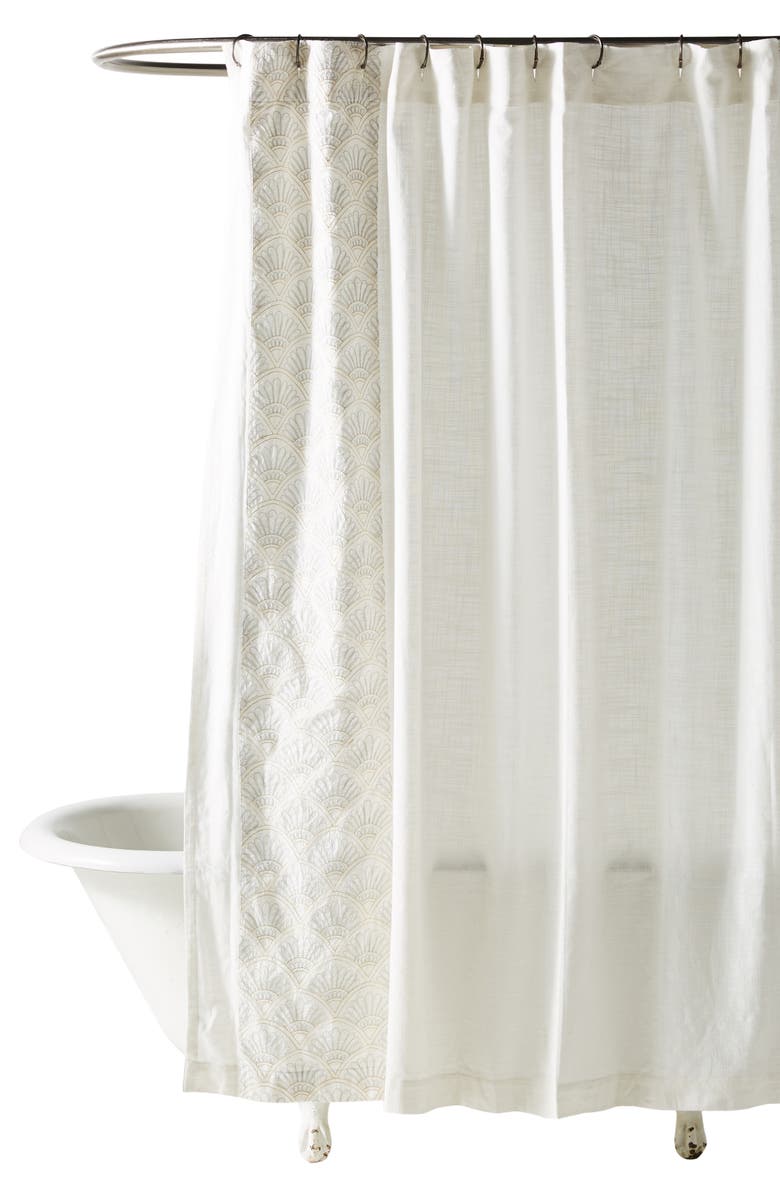 Anthropologie Home Charley Embroidered Shower Curtain, Alternate, color, 