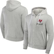 NFL X DARIUS RUCKER Men's NFL x Darius Rucker Collection by Fanatics Heather Gray Tampa Bay Buccaneers Domestic Full-Zip Hoodie