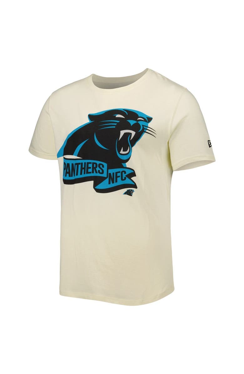 New Era Men's New Era Cream Carolina Panthers Sideline Chrome T-Shirt, Alternate, color,