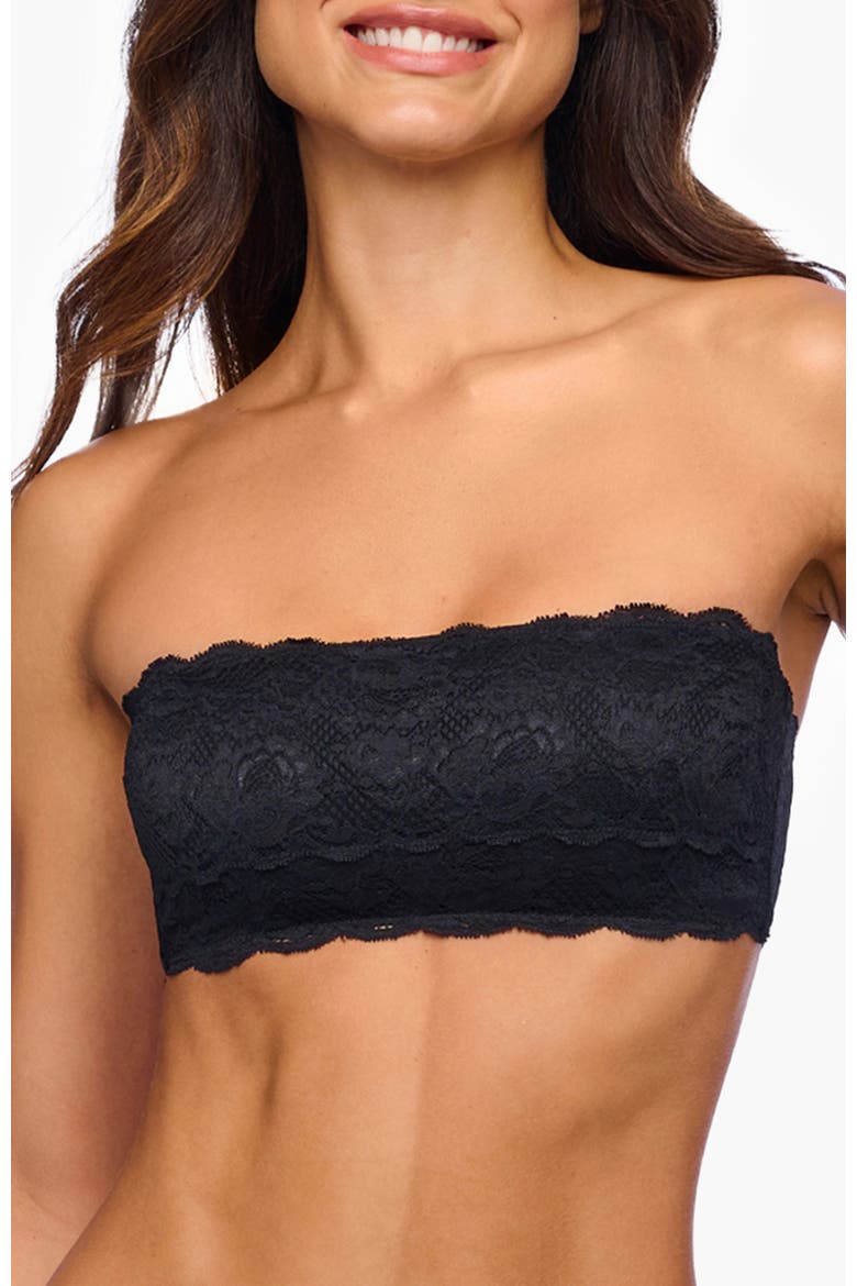 Nsn Flirtie Bandeau Bra, Main, color, Black