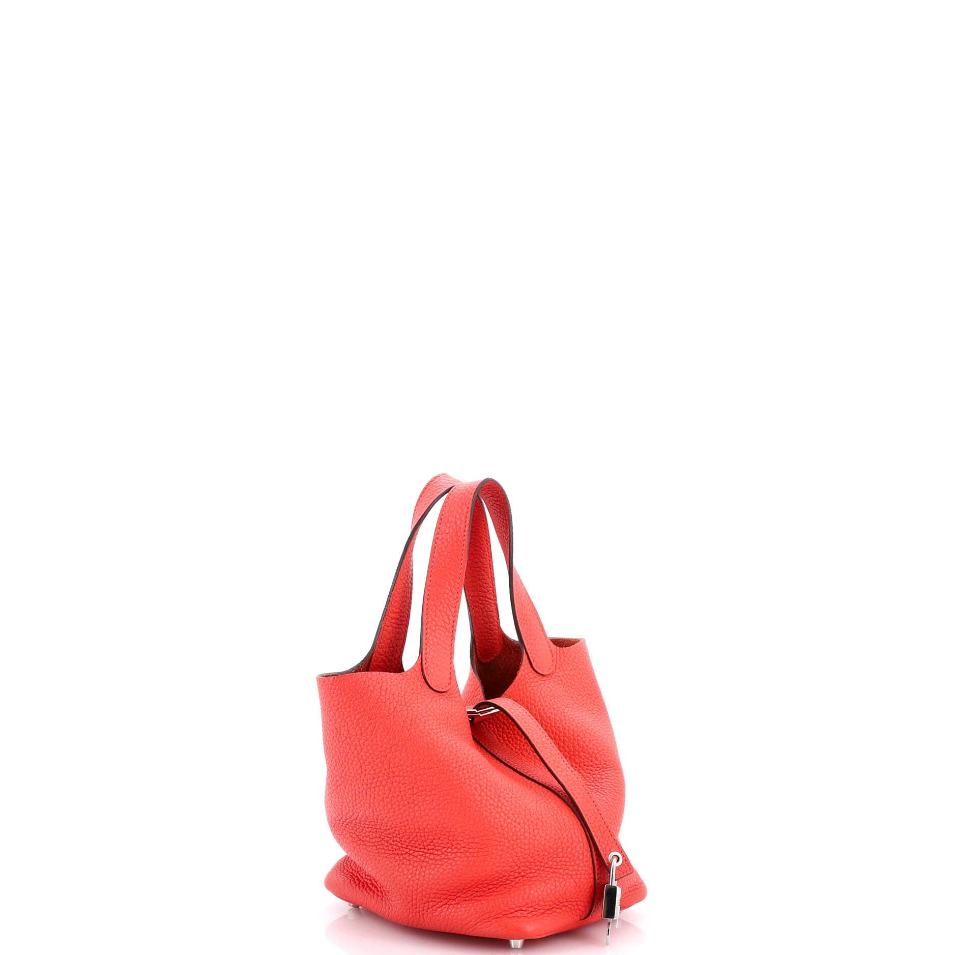 Pre-Owned Hermes Picotin Lock Bag Clemence PM, Alternate, color, Rouge Pivoine