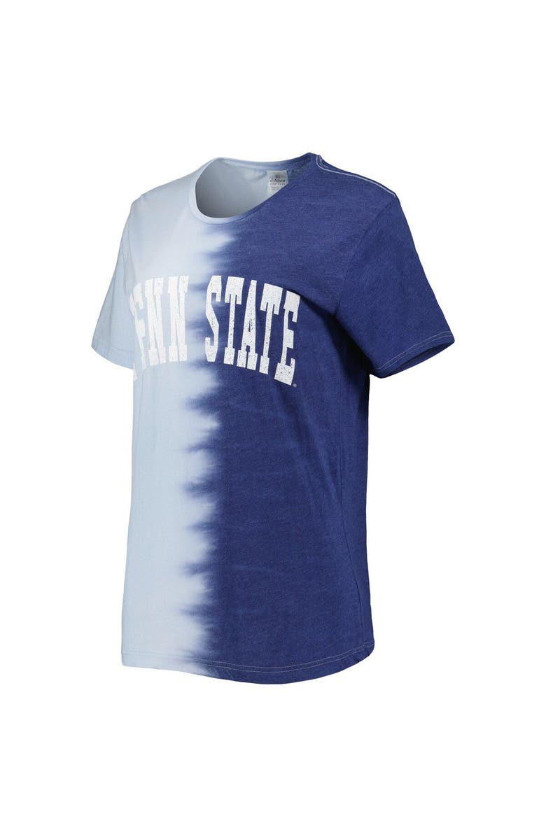 GAMEDAY COUTURE Women's Gameday Couture Navy Penn State Nittany Lions Find Your Groove Split-Dye T-Shirt, Alternate, color, 