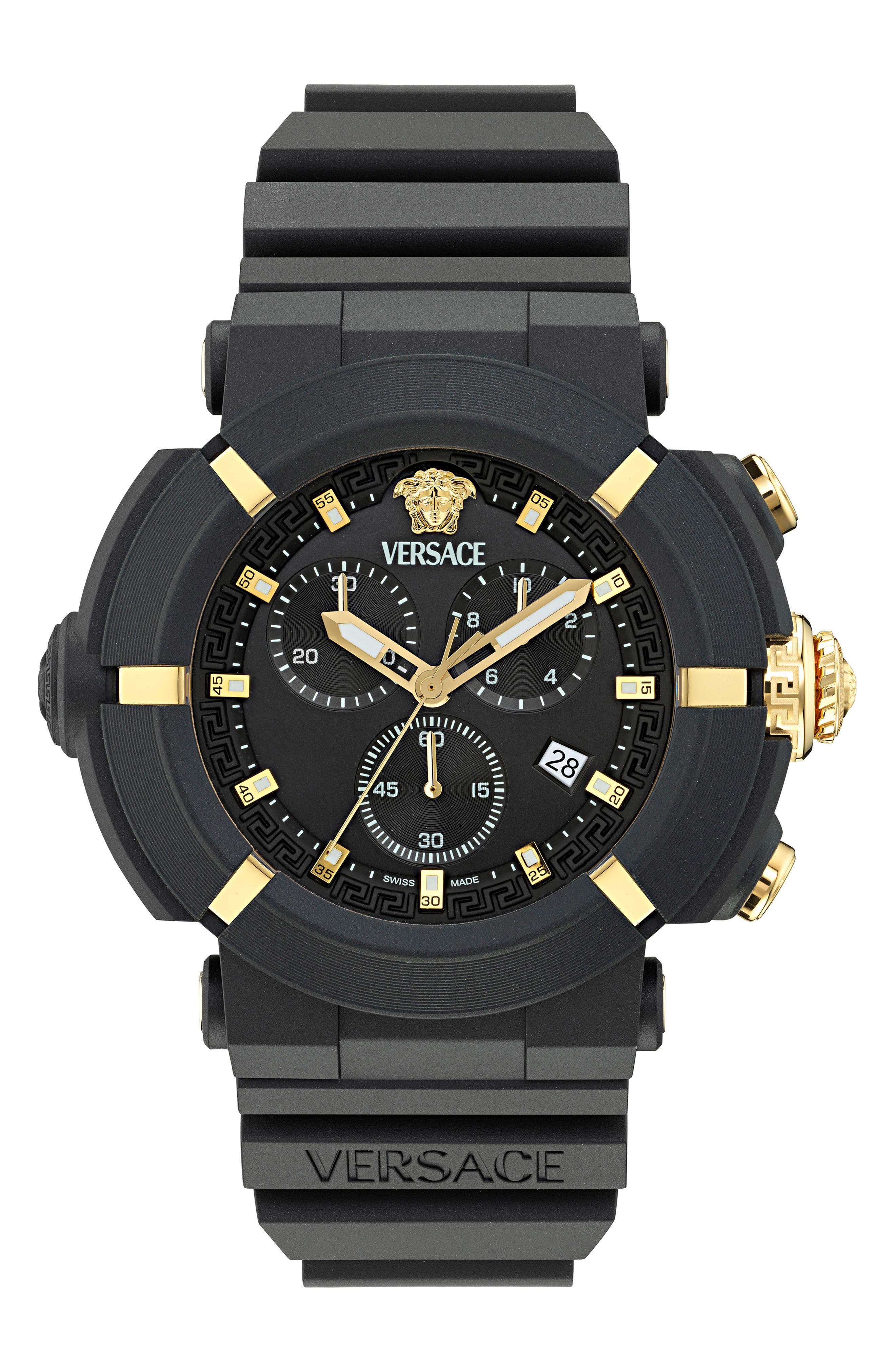 Versace Real Active Chrono 45mm In Black