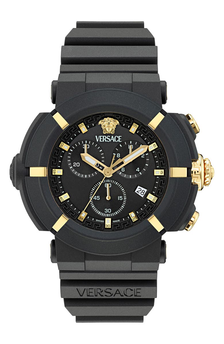 Versace Real Active Chronograph Bracelet Watch, 45mm, Main, color,
