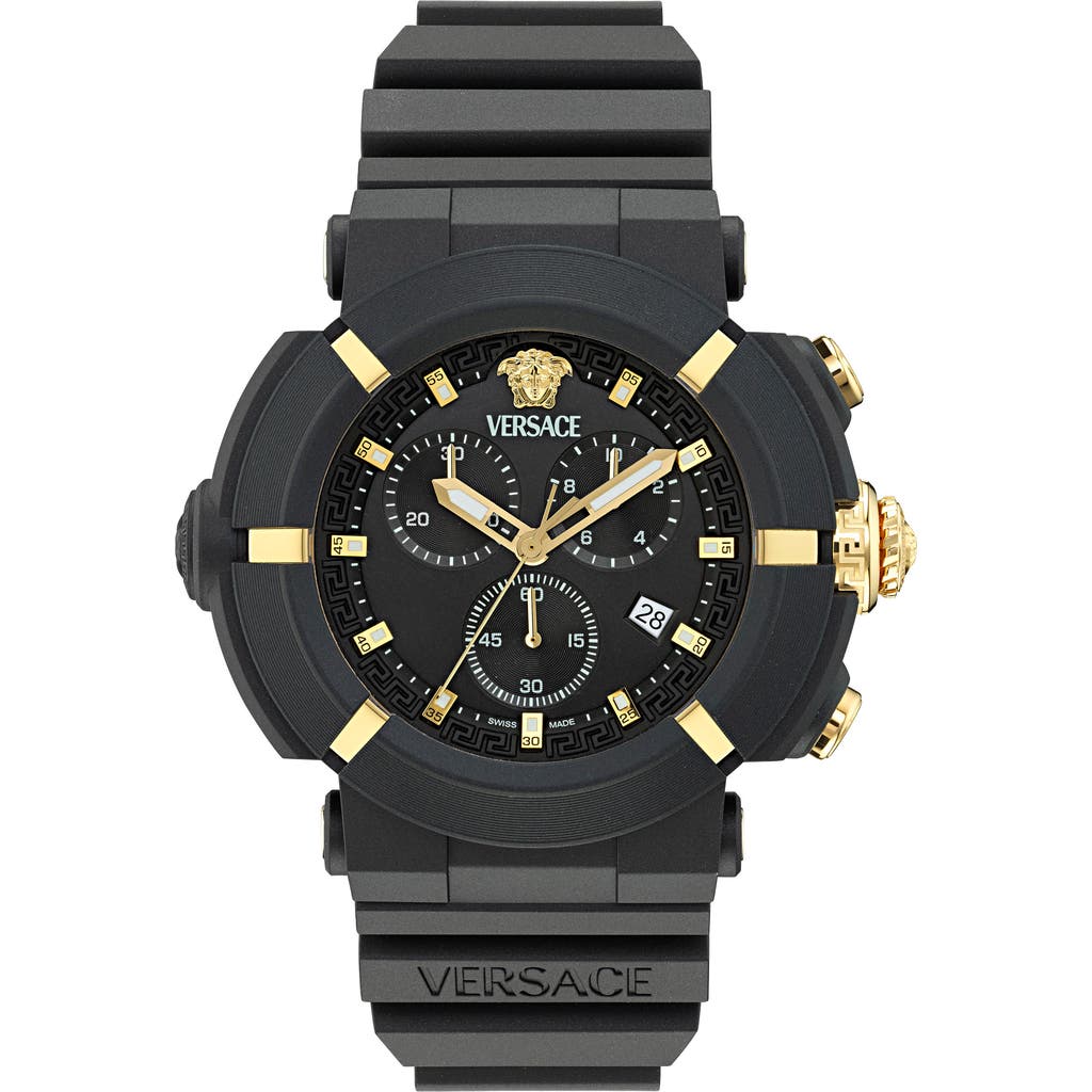 Versace Real Active Chrono 45mm In Black
