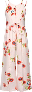 Hannah Banana Kids' Floral Jumpsuit