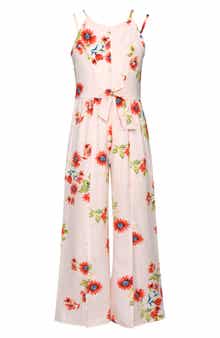 Hannah Banana Kids' Floral Jumpsuit