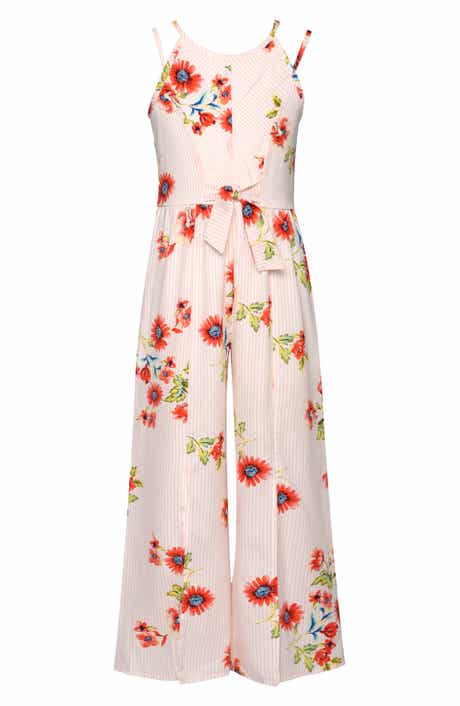 Hannah Banana Kids' Floral Jumpsuit