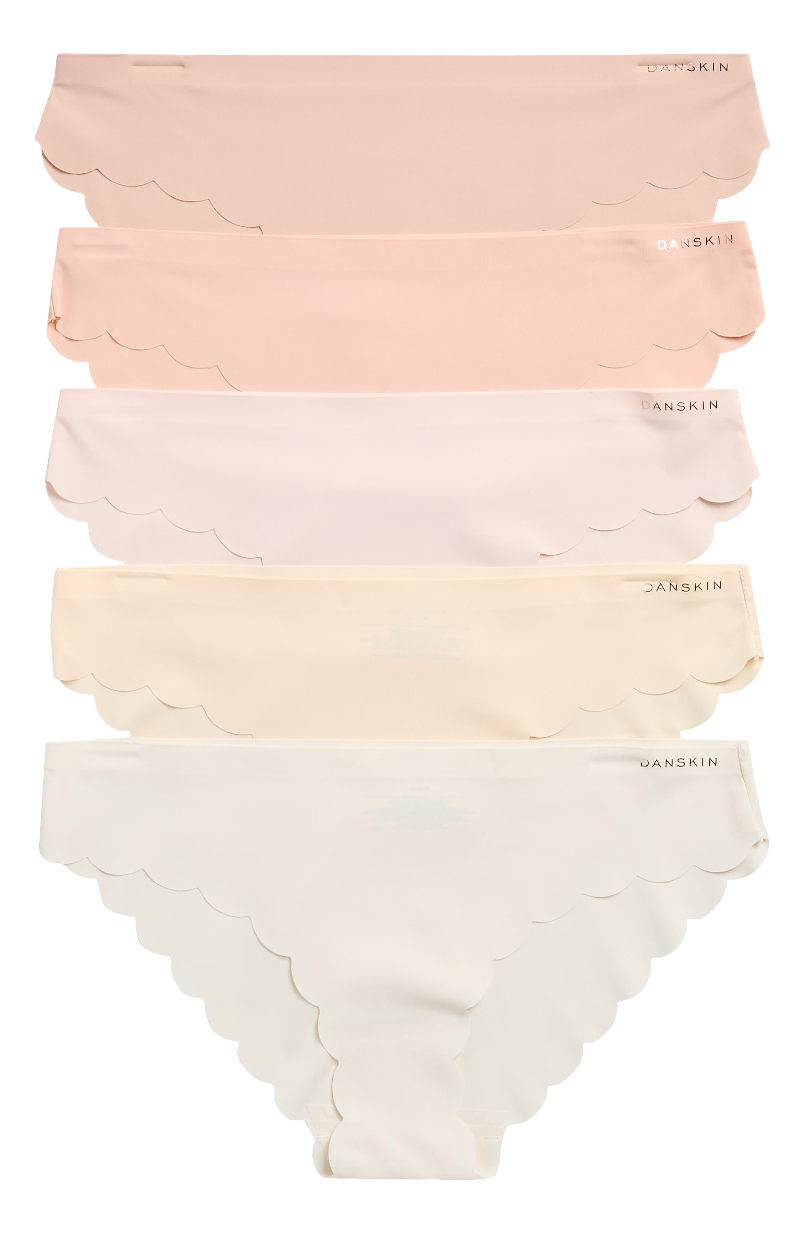 Danskin 5-Pack Laser Cut Bikini Briefs