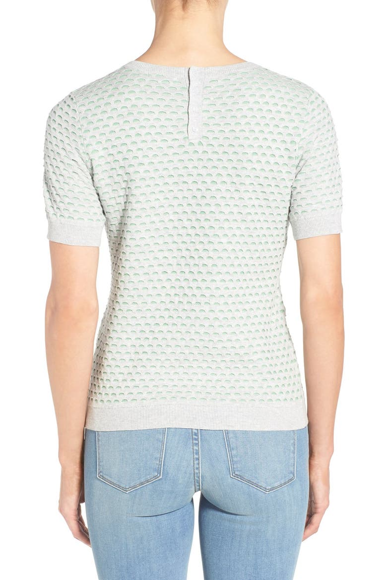 Textured Crewneck Sweater, Alternate, color, GREY- GREEN TEXTURE PATTERN
