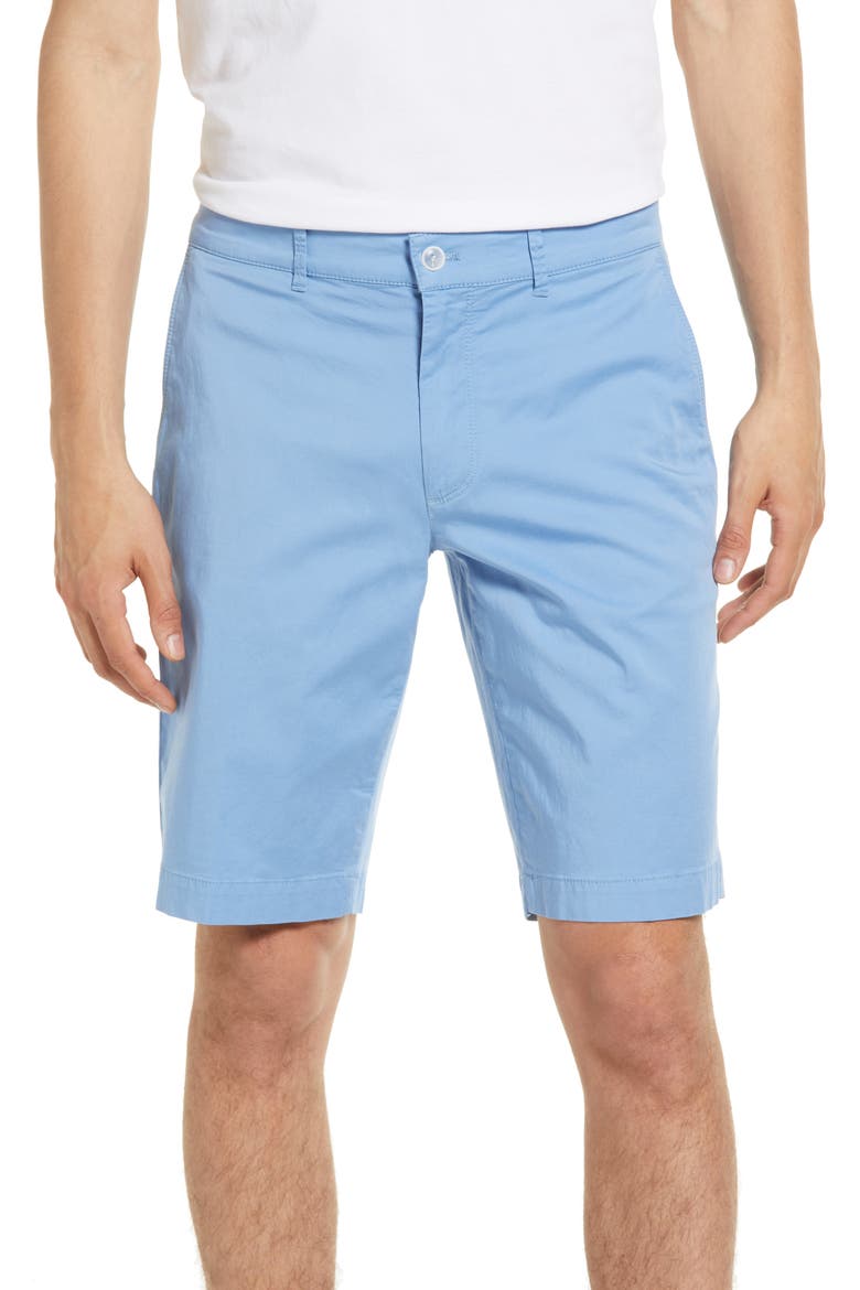 Bozen Stretch Cotton Shorts, Main, color, SKY BLUE